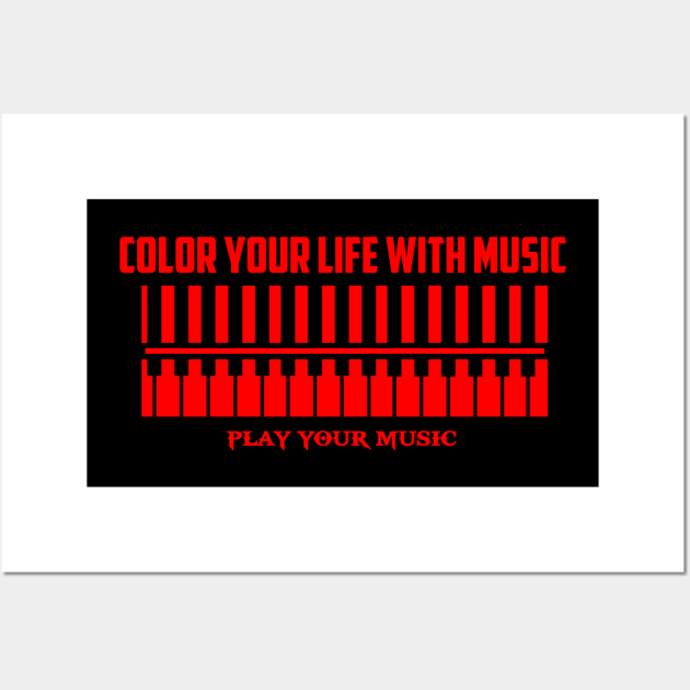 Color your life with music Wall Art by Halloween_House